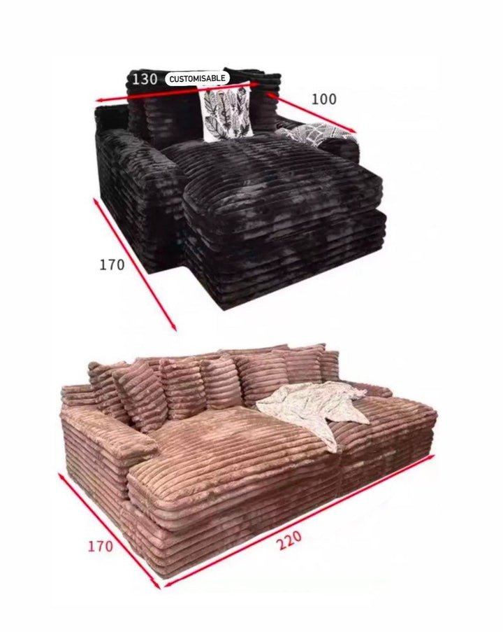ARGEN Scandinavian Modular Fabric Sofa