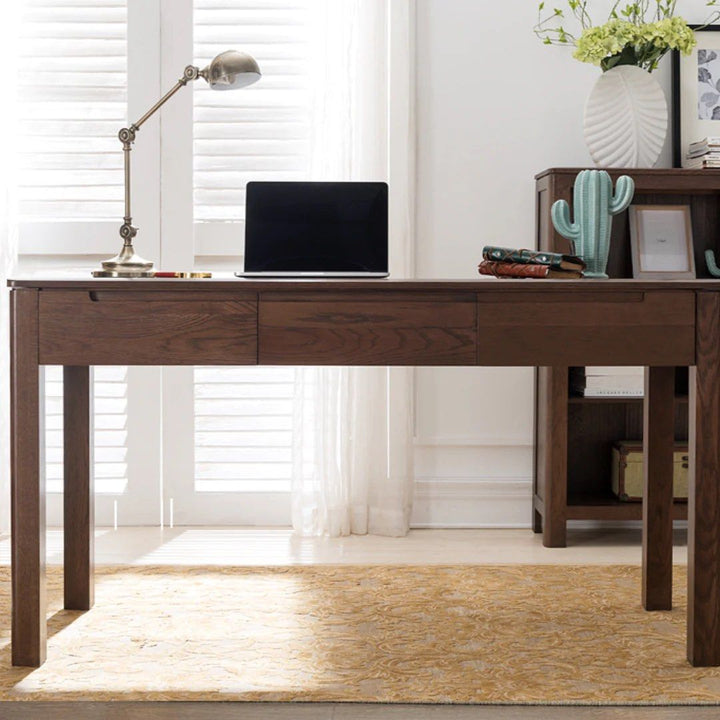 NORMAN Rustic Solid Wood Study Desk