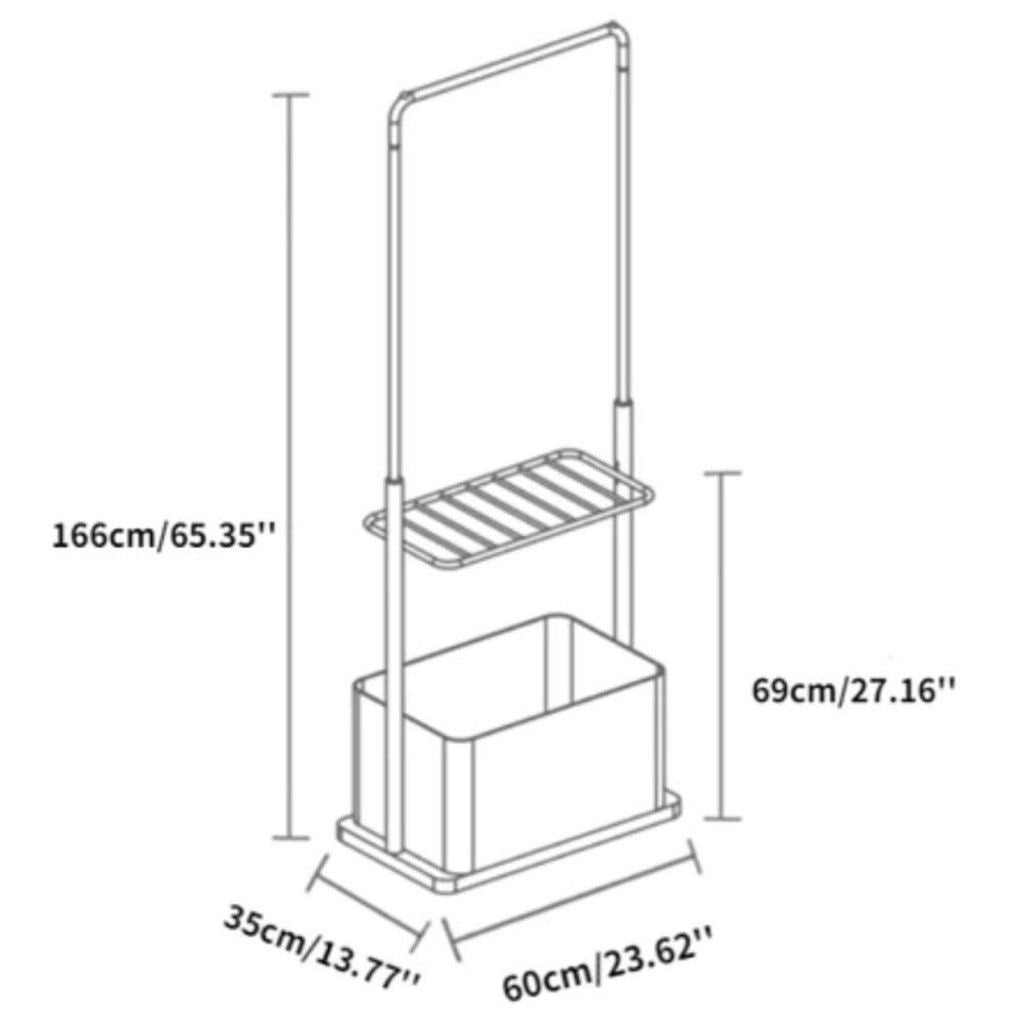 BELMIRO Bamboo Hall Rack