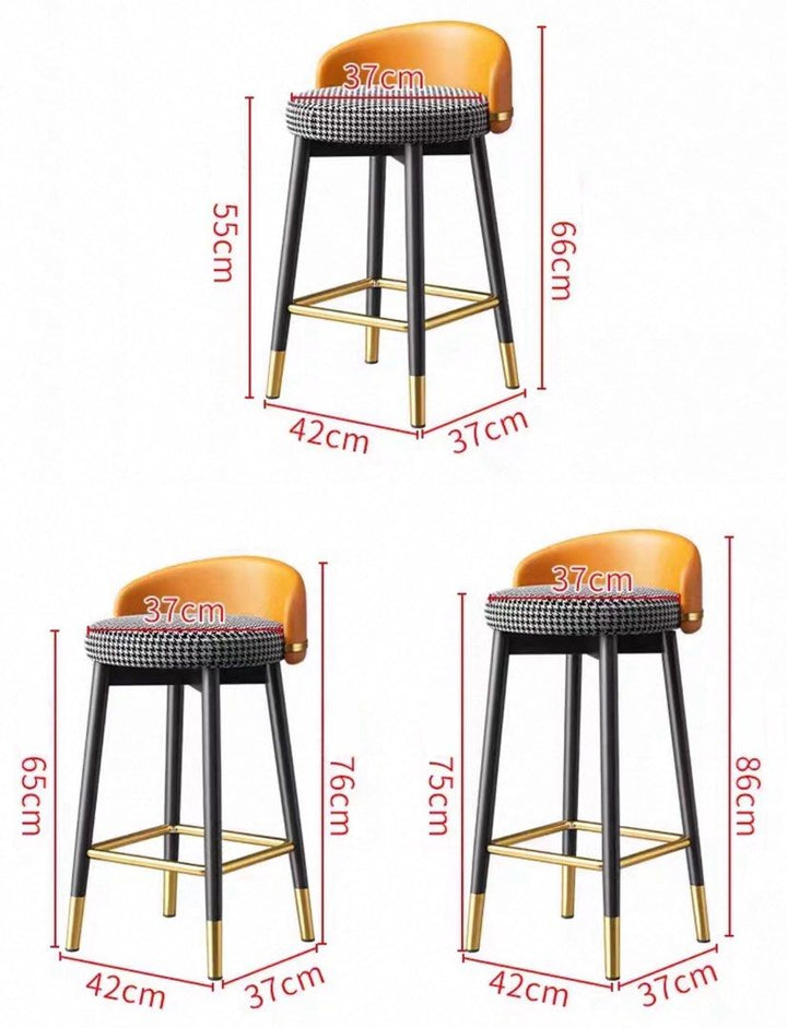MEFUS Modern Leather Bar Stool