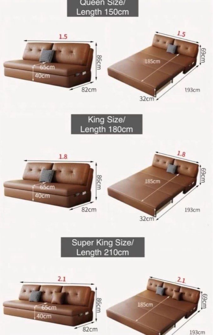 ZANI Scratch Resistant Leather Storage Sofa Bed