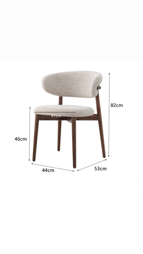 MADERA Modern Fabric Dining Chair