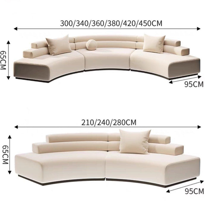 COSCA Scratch Resistant Sectional Sofa