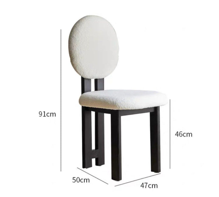 DON Mid-Century Boucle Dining Chair