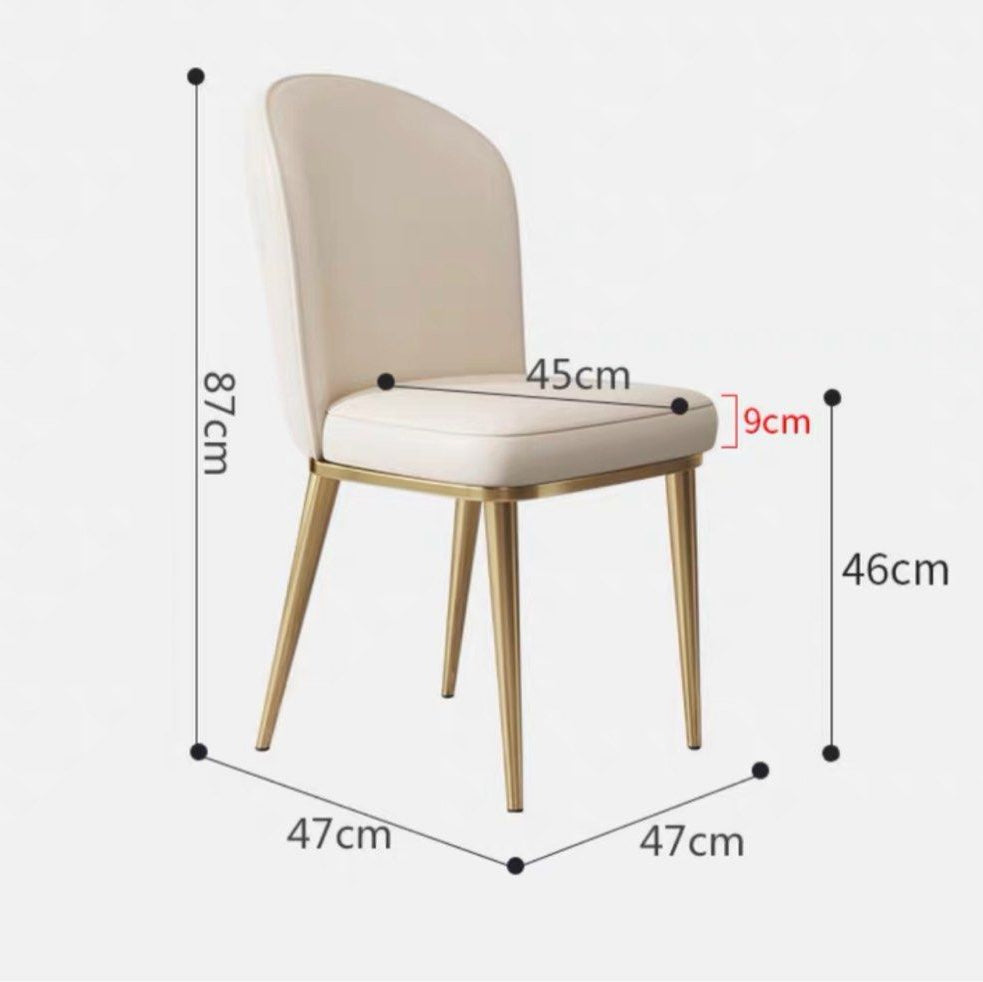DIALE Modern Leather Dining Chair