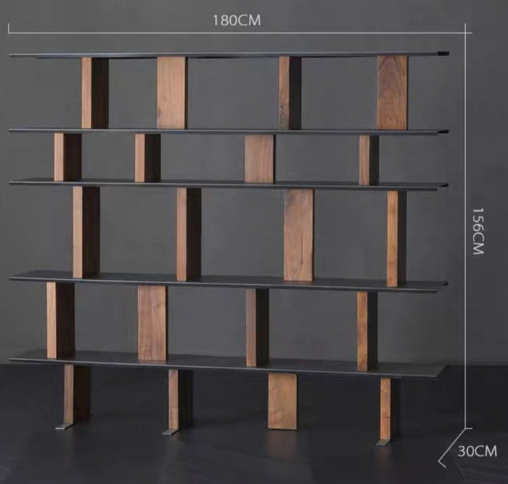 NEIVA Modern Walnut Display Shelf