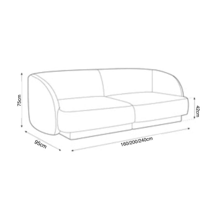 MELO Modern Scratch Resistant Sectional Sofa