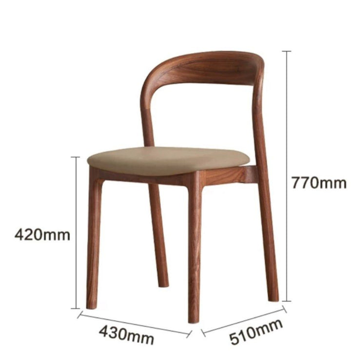 LEANN Modern Solid Wood Dining Chair