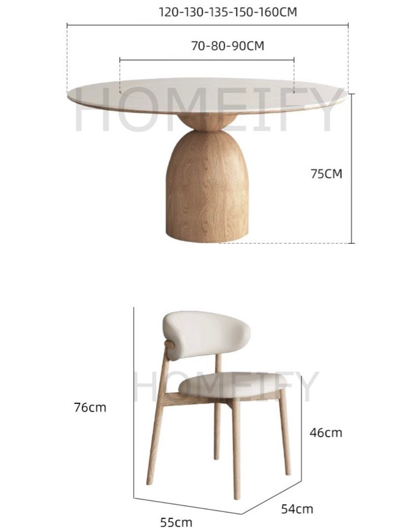 GILL Modern Dining Table and Chair Set