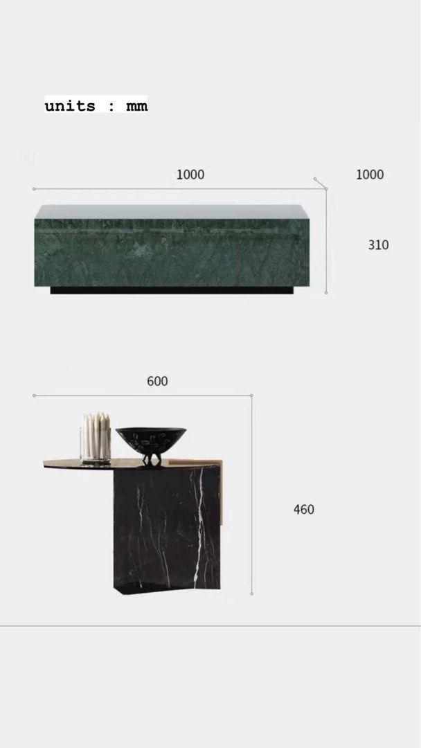 MALIN Luxurious Marble Coffee Table