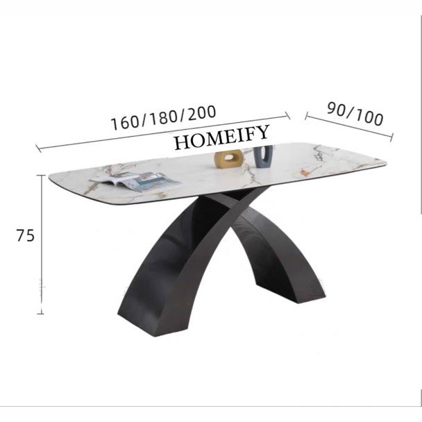 FENTON Modern Sintered Stone Dining Table