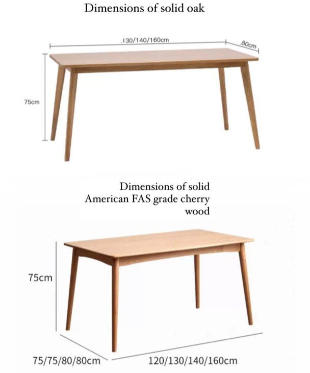 WILLIAMS Modern Solid Wood Dining Table