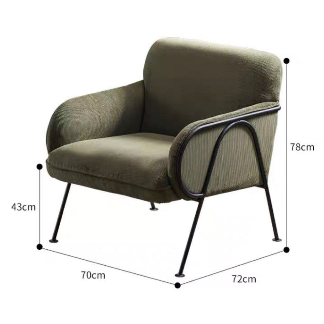 KAYLA Modern Velvet Lounge Chair