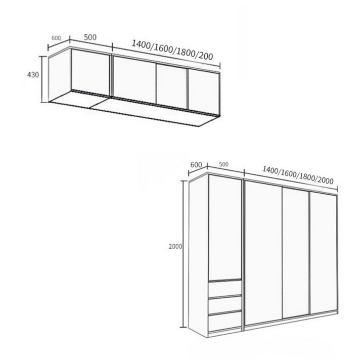 JULIUS Rustic LED Walnut Wardrobe