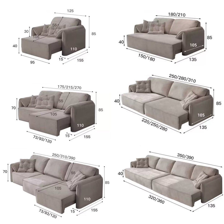REOSMA Scratch Resistant Electric Sofa Bed