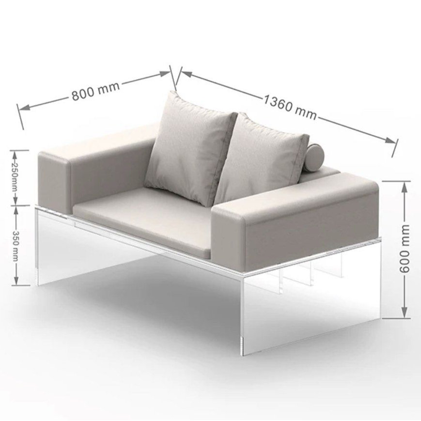 DRUVI Modern Leather Sofa