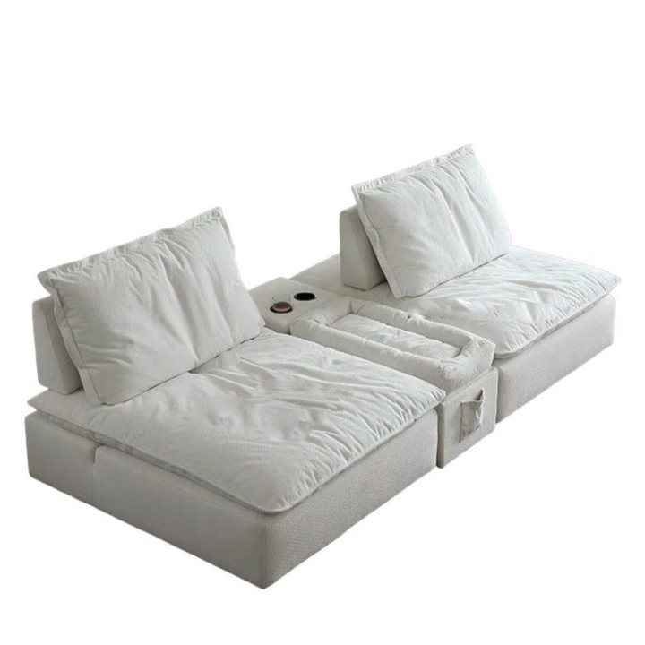 PALVANI Modern Boucle Slider Sofa