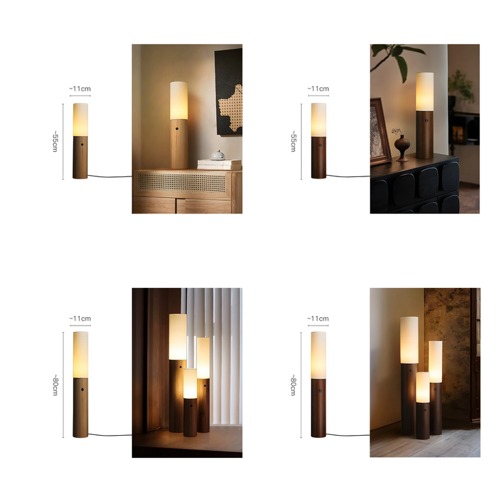 ALTA Modern Candle Solid Wood Lamp