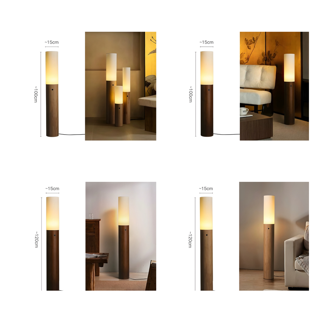ALTA Modern Candle Solid Wood Lamp