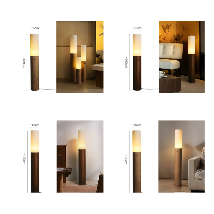 ALTA Modern Candle Solid Wood Lamp