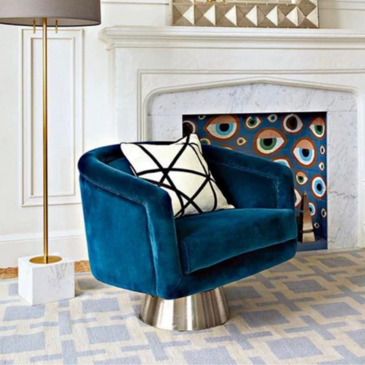 ZACHARY Modern Swivel Lounge Chair