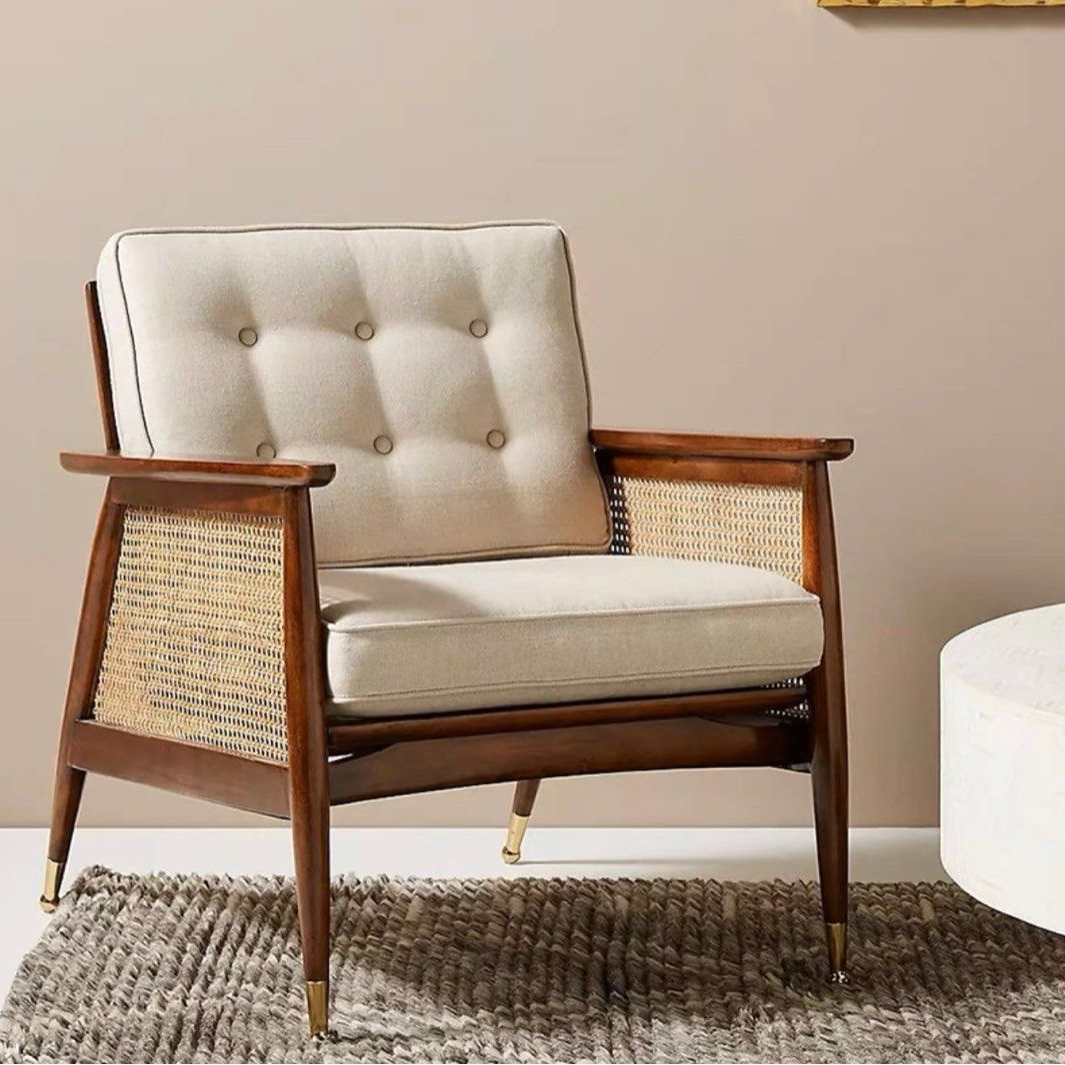 LINCOLN Solid Wood Lounge Chair