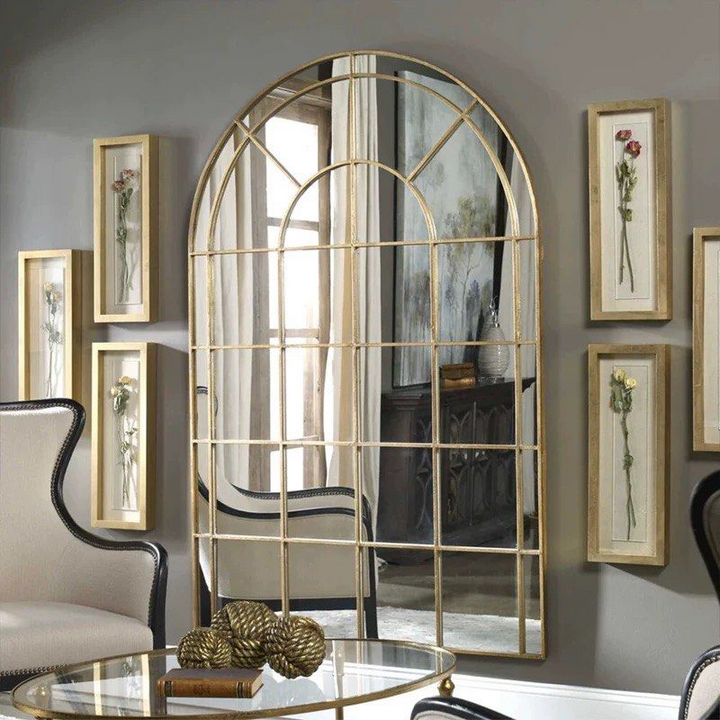 BEUL Vintage Arch Window Wall Mirror