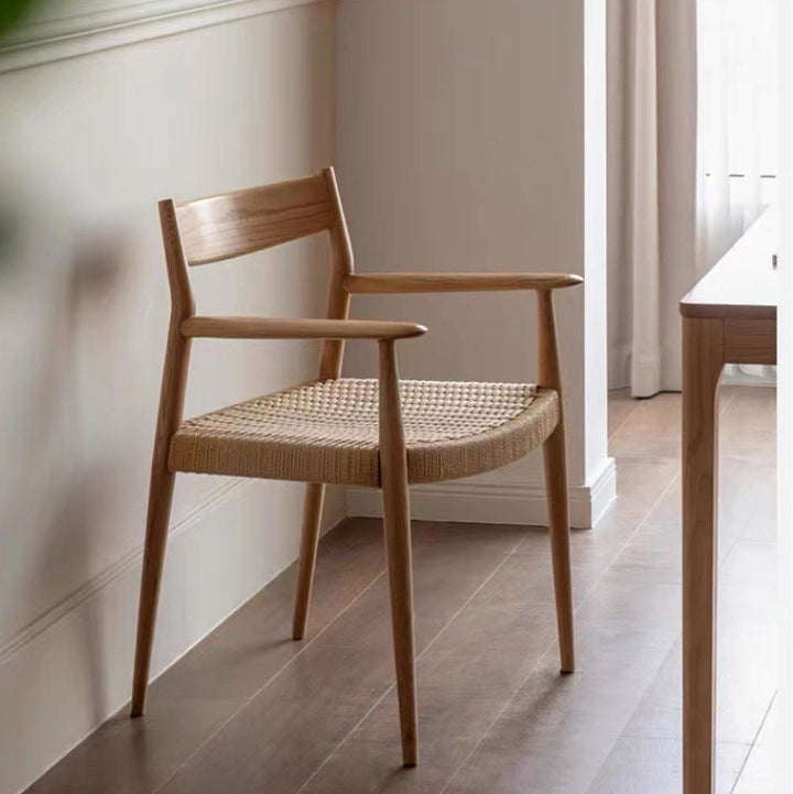 TIERRA Japandi Rope Woven Dining Chair