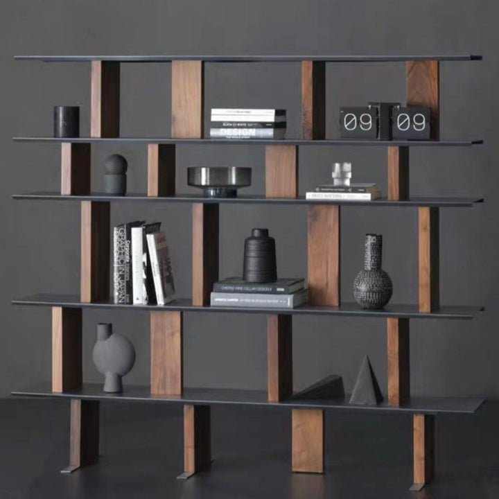 NEIVA Modern Walnut Display Shelf