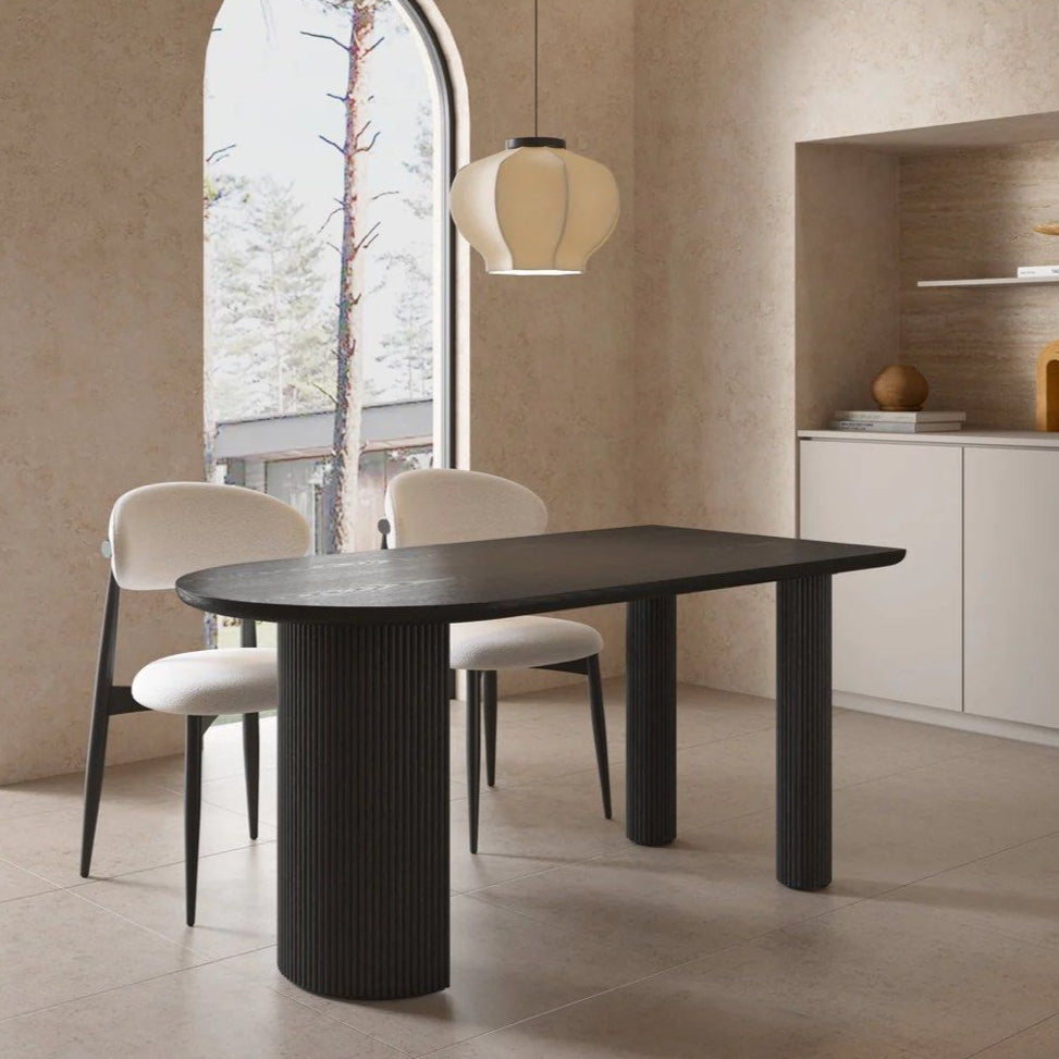 KALCE Modern Solid Wood Dining Table