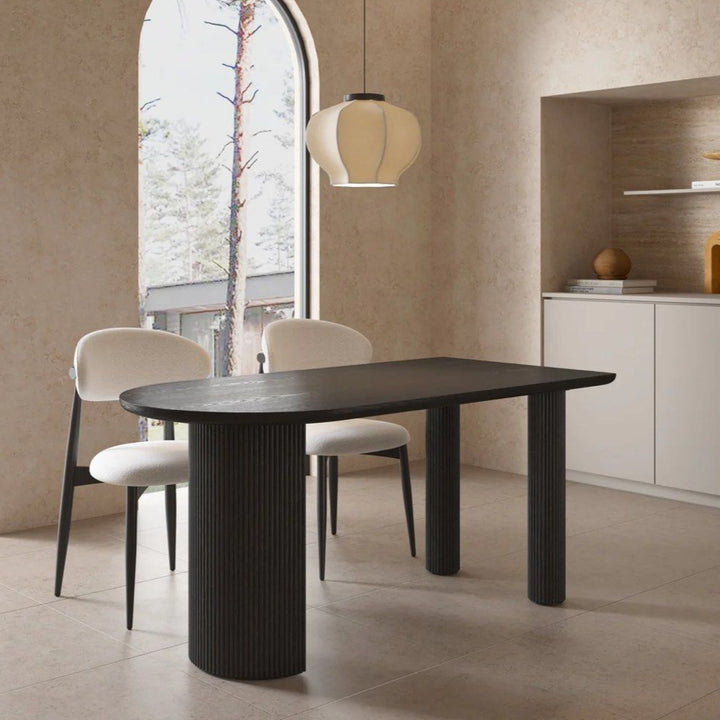 KALCE Modern Solid Wood Dining Table