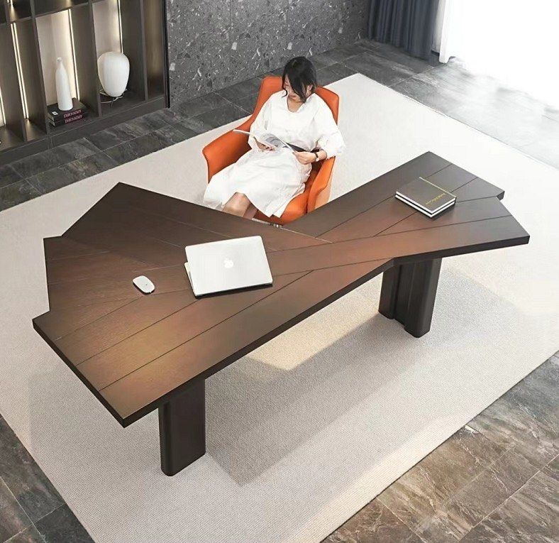 ALDEN Contemporary Solid Wood Study Desk