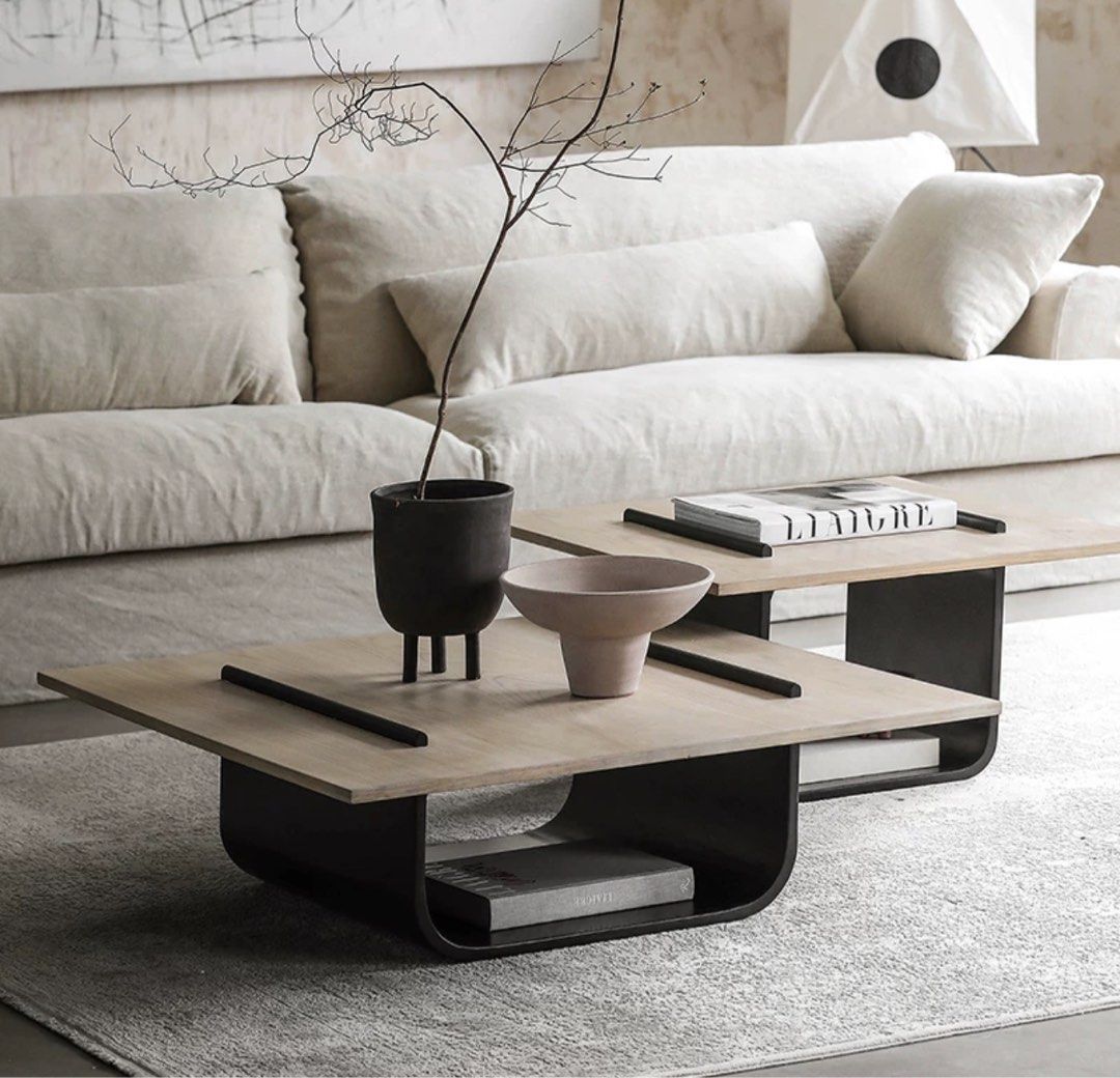 ALVARO Modern Solid Wood Coffee Tables