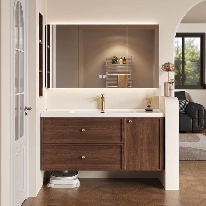 WATRE Modern Walnut Vanity Sink