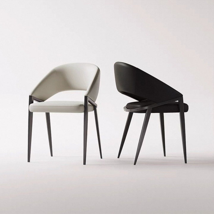 MOKIERA Modern Leather Dining Chair