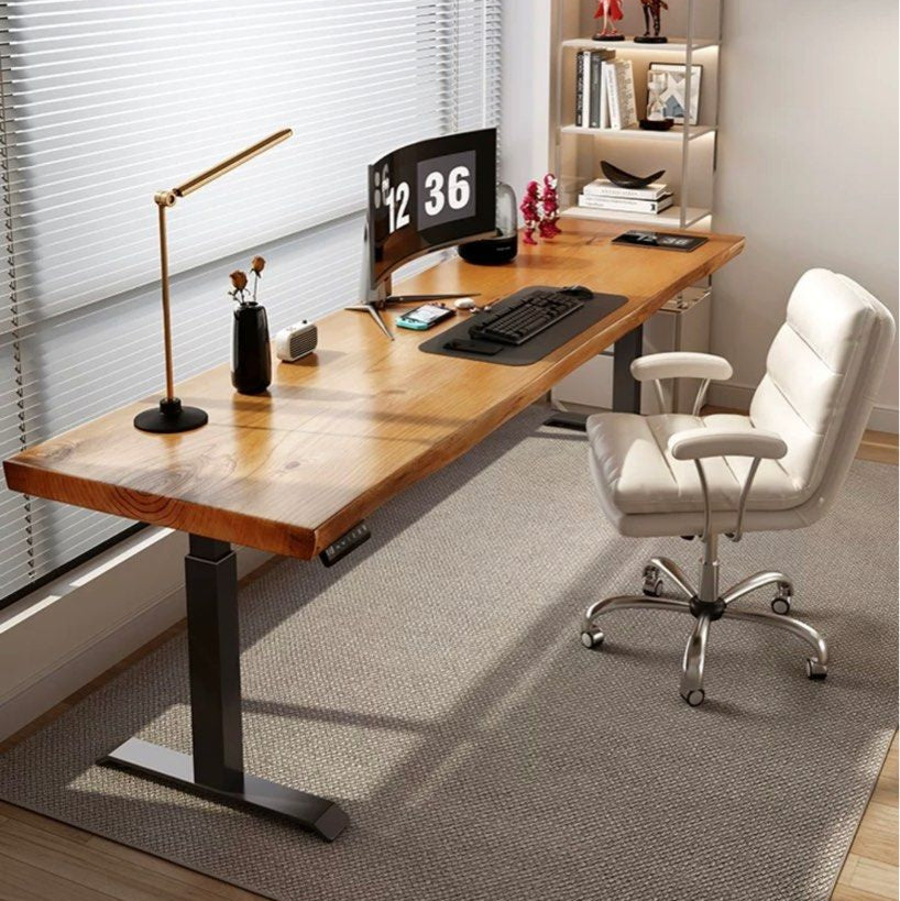 MELVIN Adjustable Solid Wood Office Table