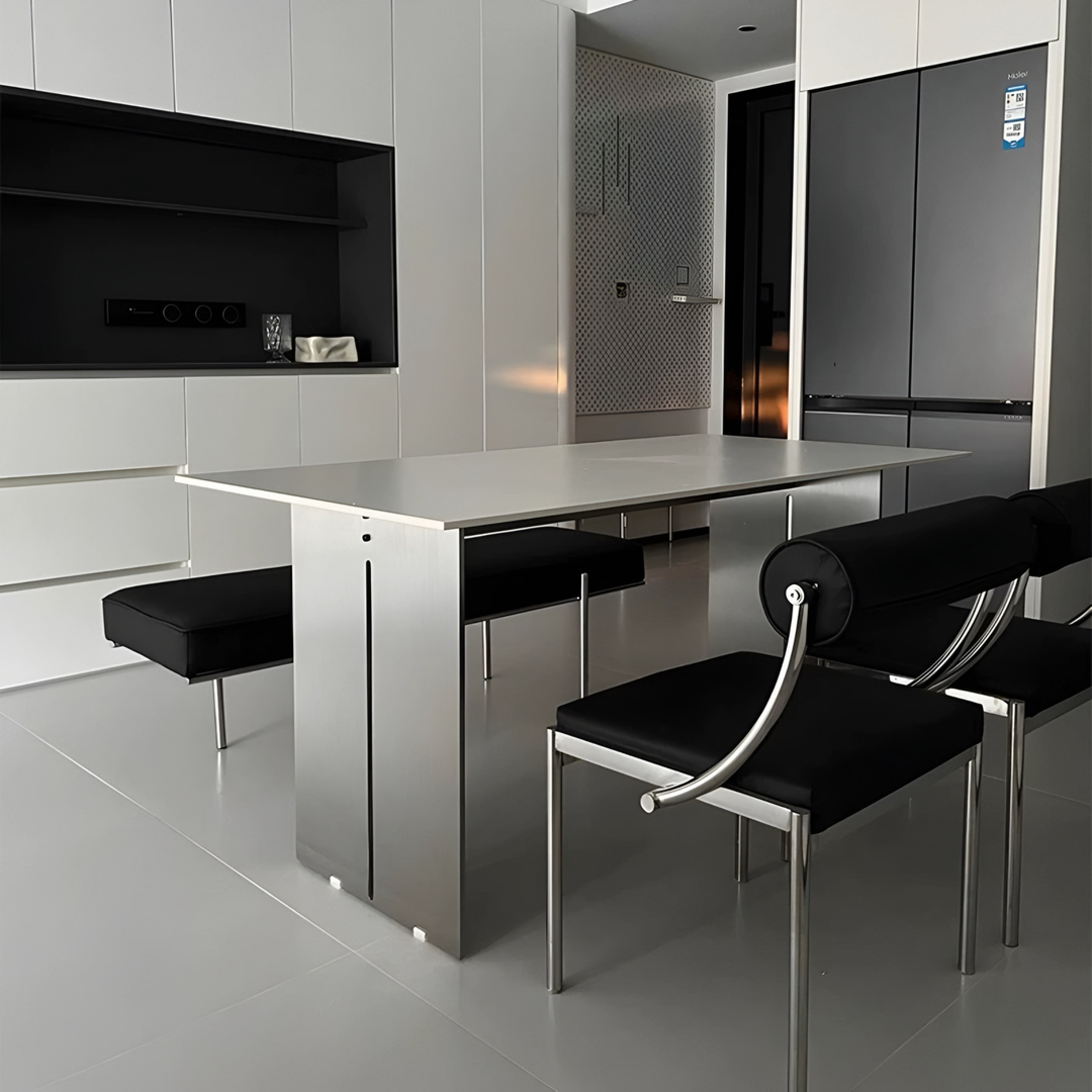 VERO Modern Stainless Steel Dining Table