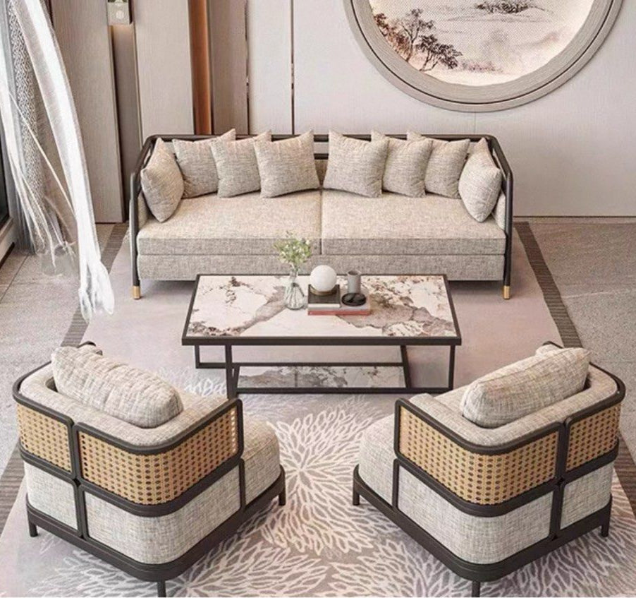AFREL Modern Lounge Chair and Sofa Set