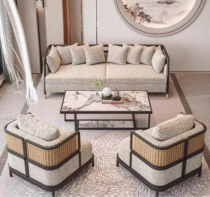 AFREL Modern Lounge Chair and Sofa Set