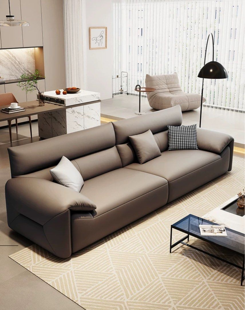 JOSH Modern Genuine Leather Sofa