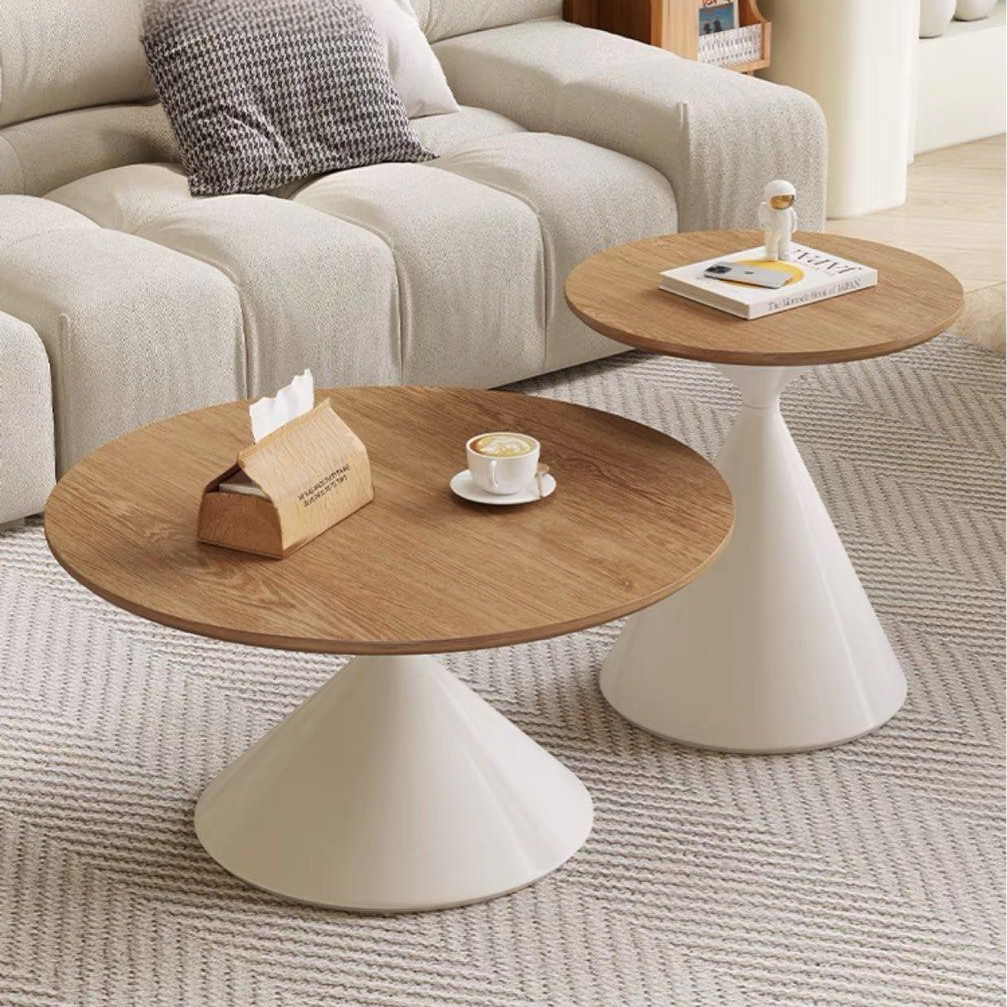 AUGUSTO Modern Round Solid Wood Coffee Table