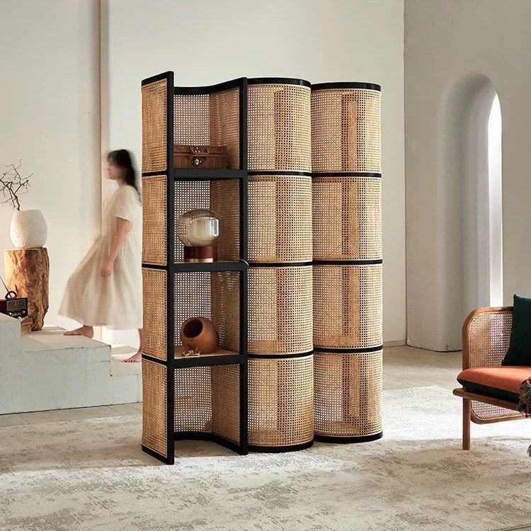 MARCELOS Japandi Rattan Display Stand