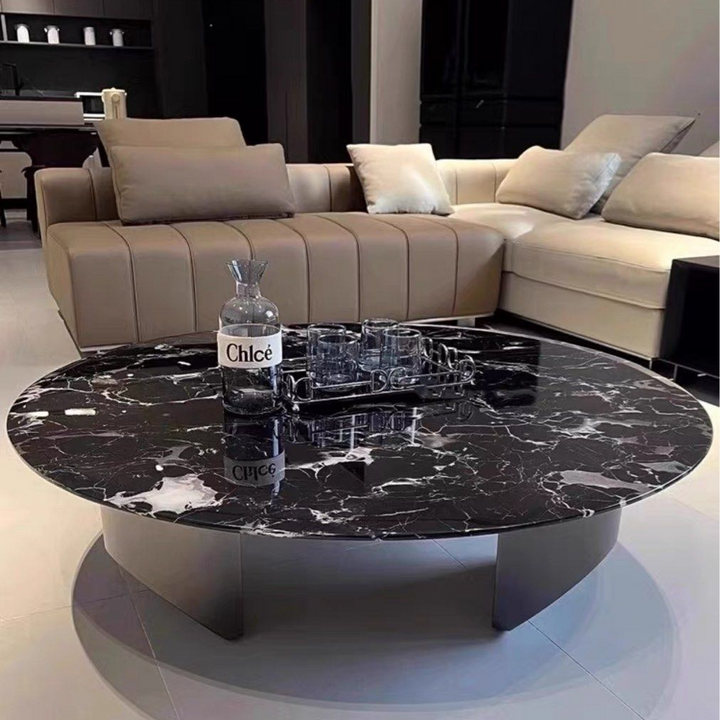BARNETT Modern Marble Round Coffee Table