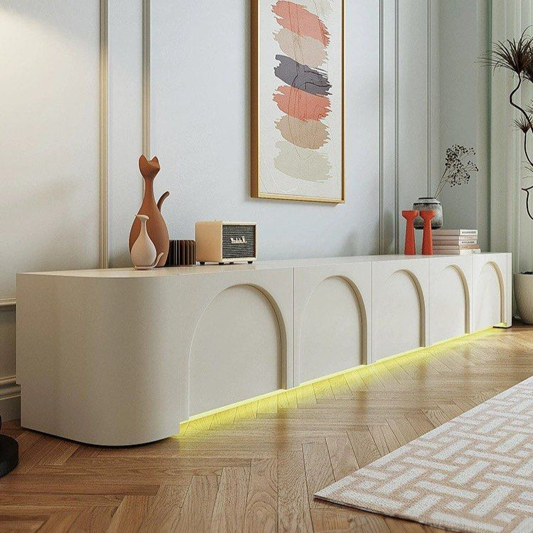 GEROM Japandi LED TV Console