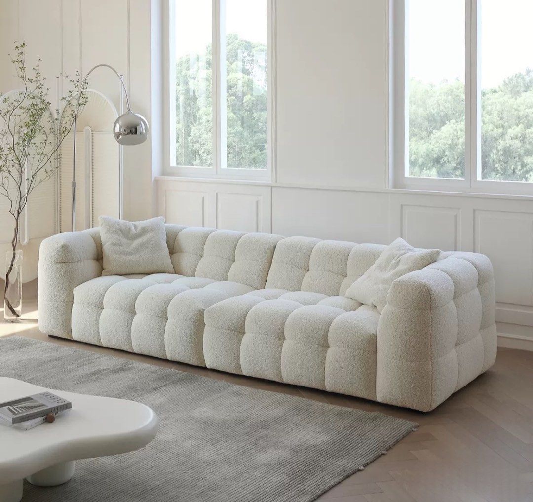 NAT Modern Boucle Fabric Sofa