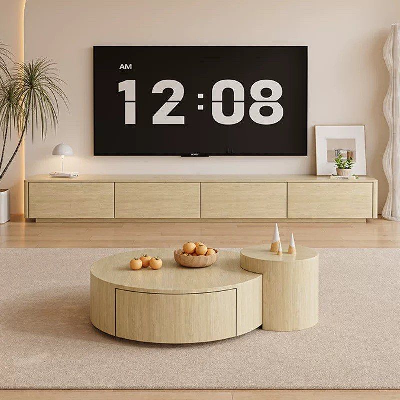 KELZO Japandi TV Console & Coffee Table