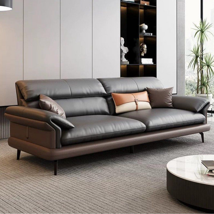 AFIONE Modern Genuine Leather Sofa