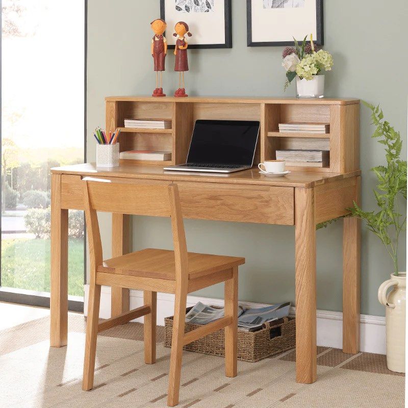 NORMAN Rustic Solid Wood Study Desk