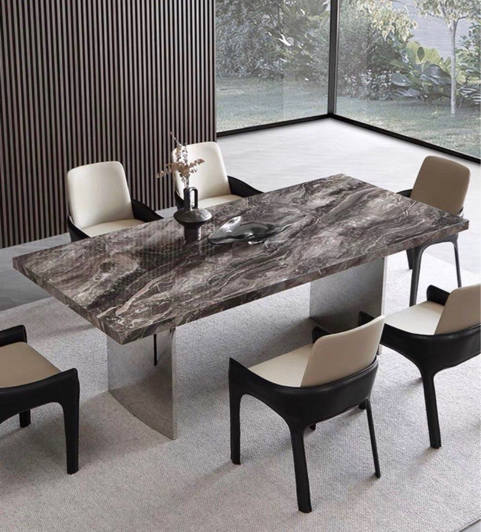 LEEDON Modern Marble Dining Table