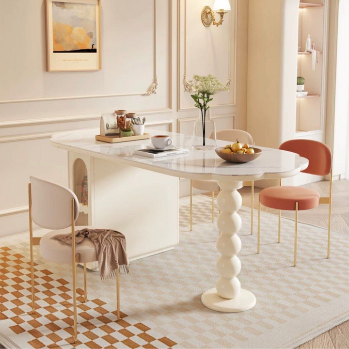 TOLBERT Modern Extendable Sintered Stone Dining Table